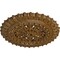 Ekena Millwork Sellek Ceiling Medallion (Canopies up to 1 1/8"), 18 1/2"OD x 7/8"ID x 1 1/2"P, Smokey Topaz Crackle CM18SKSTC - alternate 2